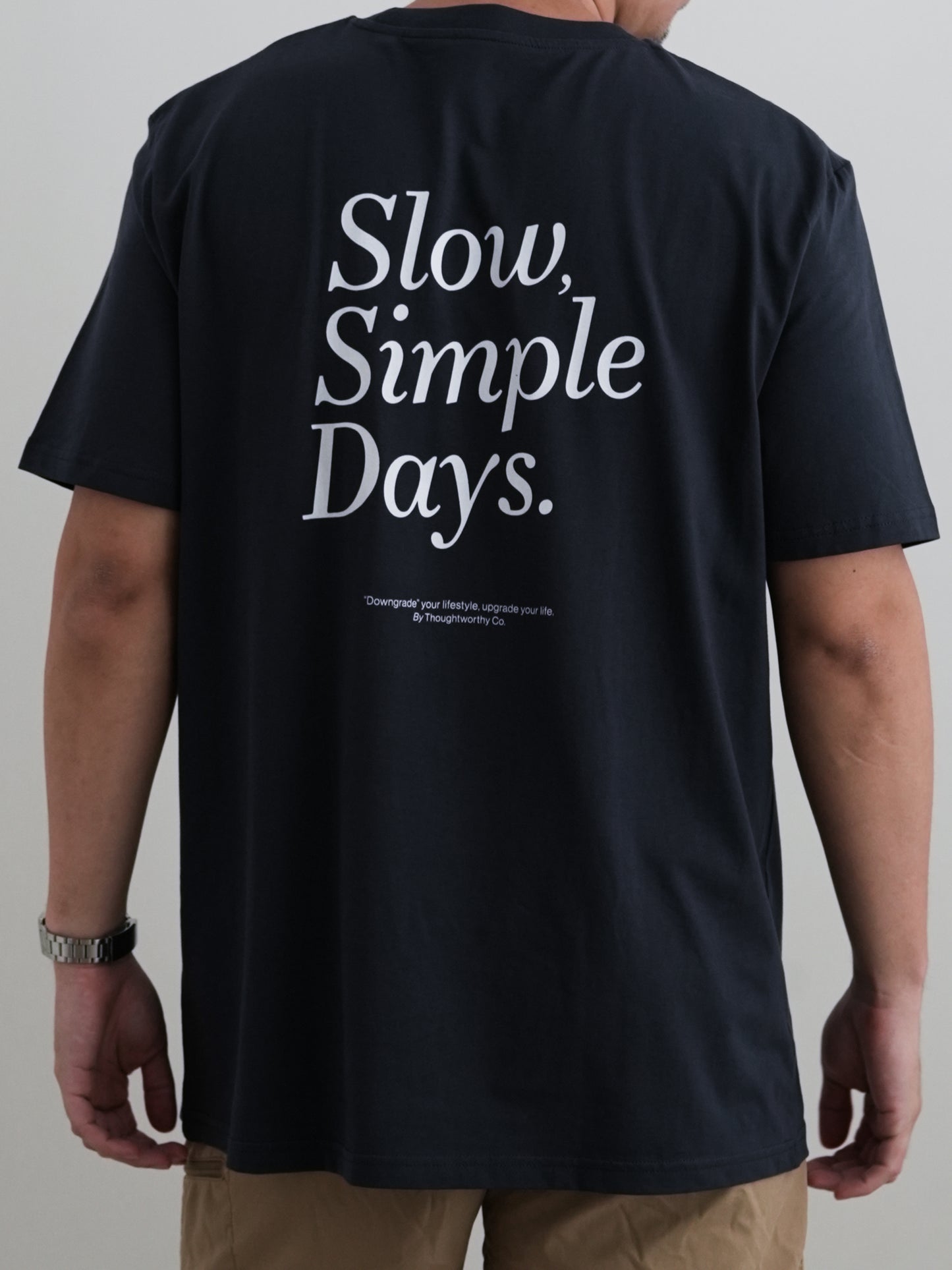 Slow Simple Days T-Shirt (Khaki)