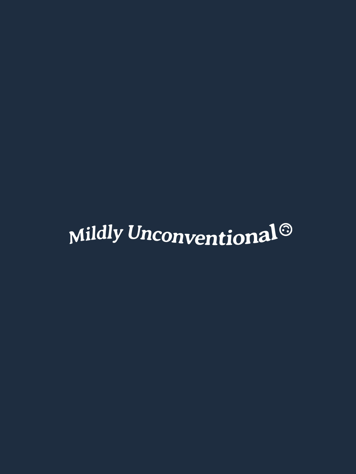 Mildly Unconventional Sweatshirt (Navy)