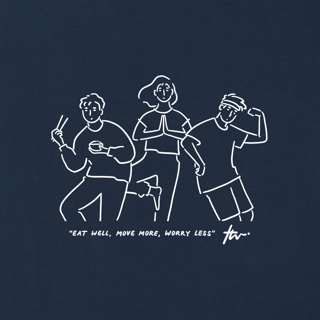 Slogan Tee (Front Print, French Navy)