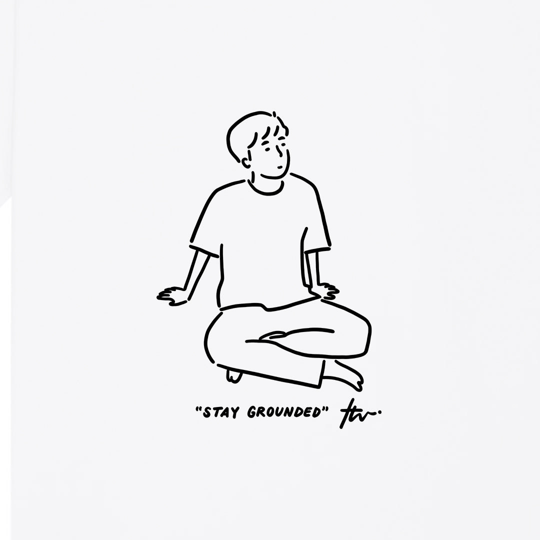 Stay Grounded Tee (White)